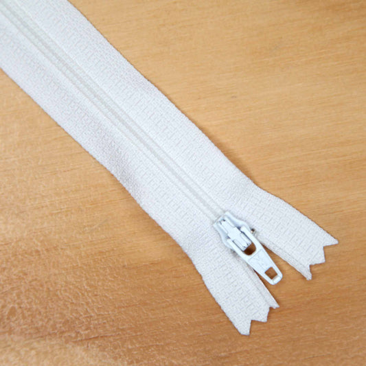 Dress Zips - White