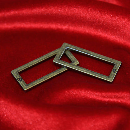 Rectangle Rings 1.5" Flat Metal