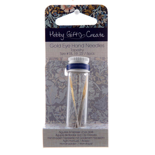 Gold Eye Hand Needles Tapestry