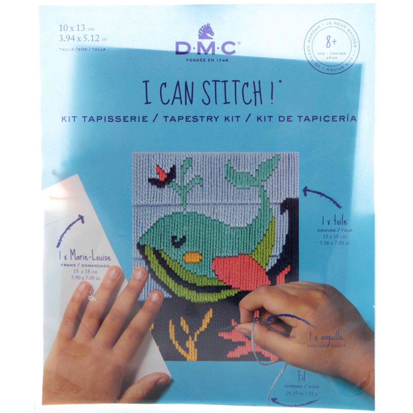I Can Stitch Tapestry Kit - Mylene the Whale