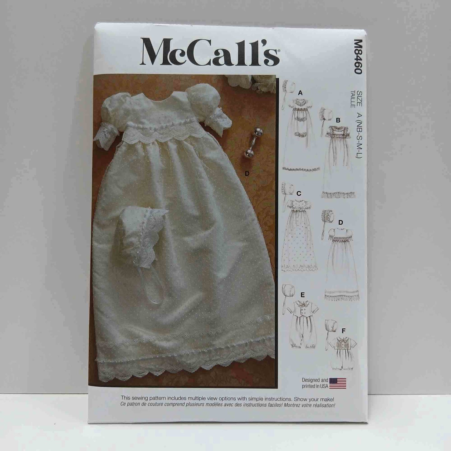 M8460 Infants Christening Gown