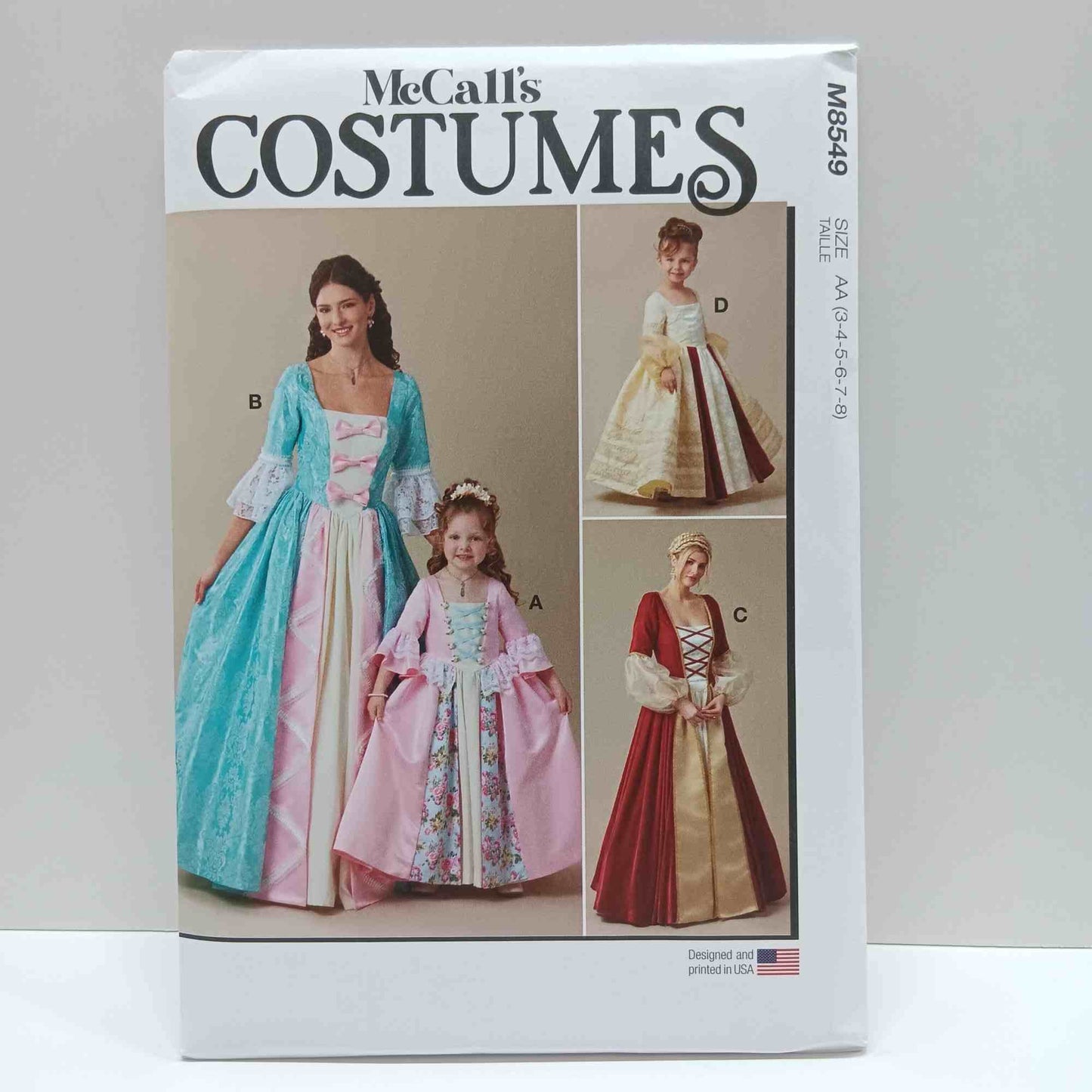 M8549 Misses and Childrens Princess Costume