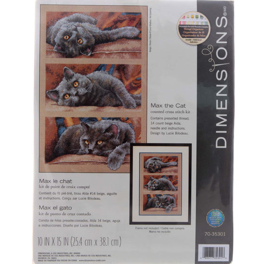 Max the Cat Cross Stitch Kit