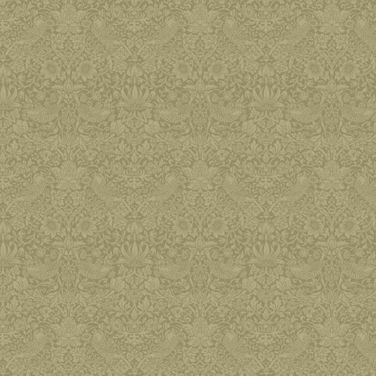 Morris & Co - Tonal Strawberry Thief - The Trellis Palette - Olive Fruit
