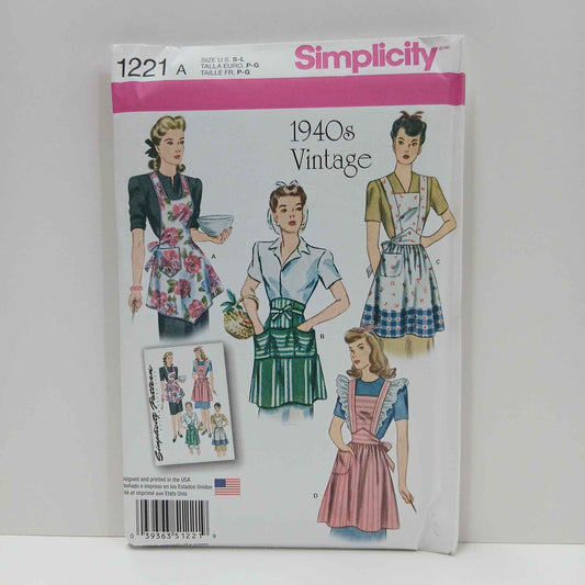 S1221 Misses Vintage Aprons