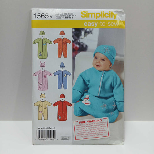 S1565 Babies Sleepsack and Romper