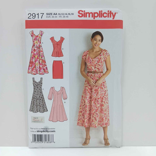 S2917 Misses and Womens Dress