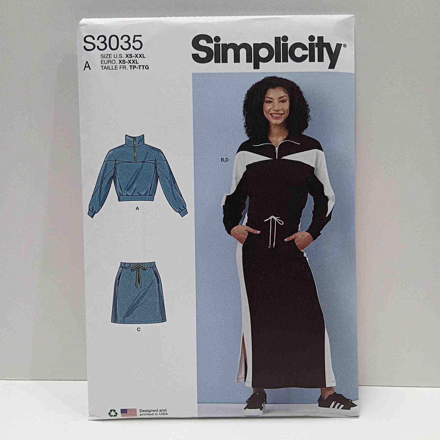 S3035 Misses Knit Tops and Skirts