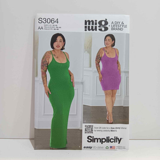 S3064 Misses and Womens Knit Dress