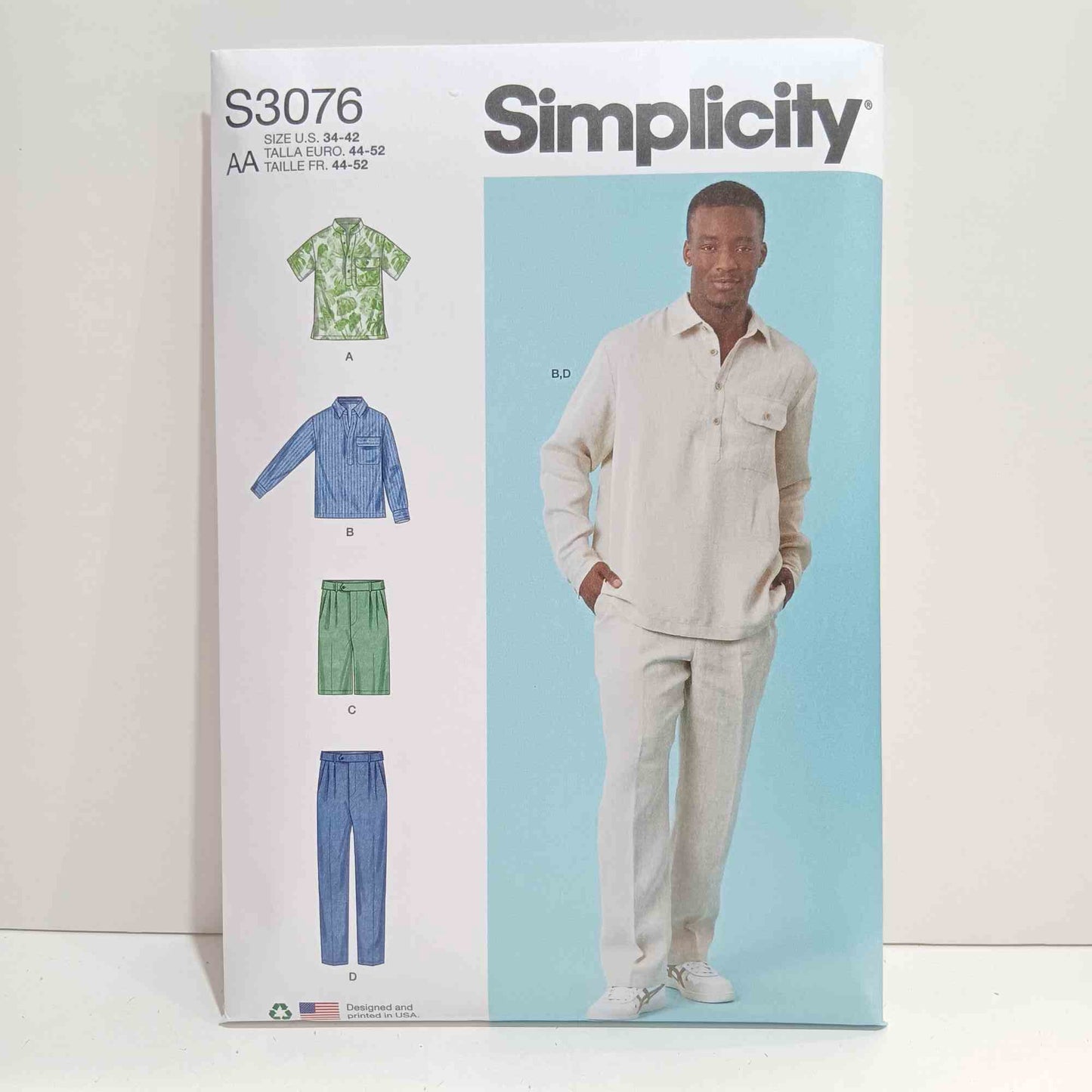 S3076 Men's Tops, Shorts and Pants