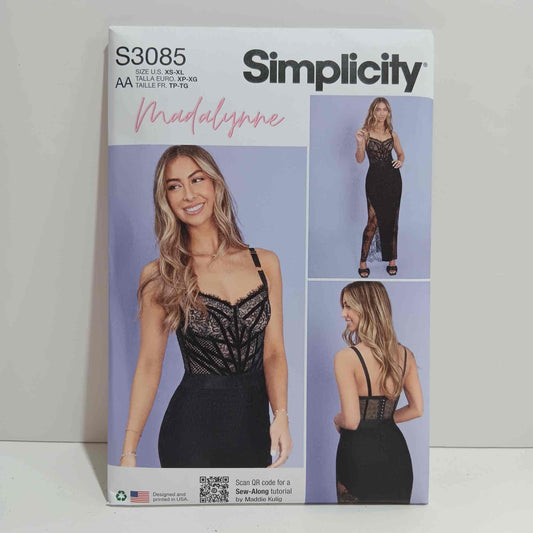 S3085 Misses and Women's Corset Dress