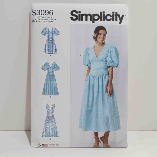 S3096 Misses and Womens Dress