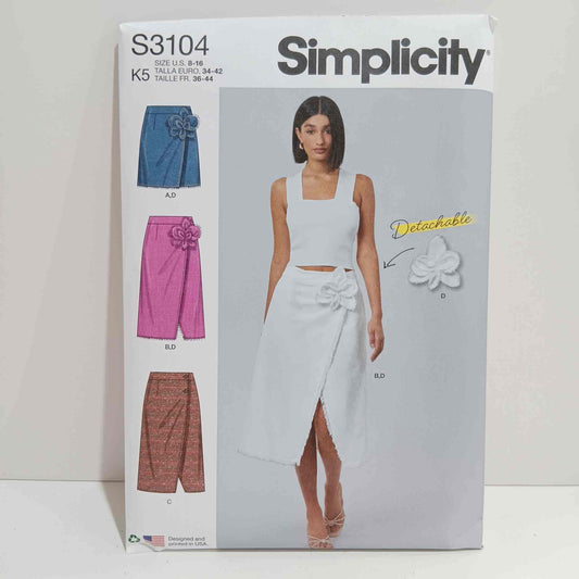 S3104 Misses Wrap Skirts