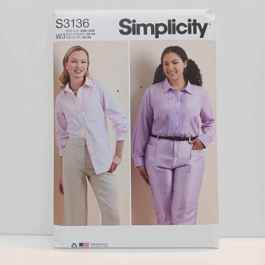 W3136 Misses and Women's Shirt