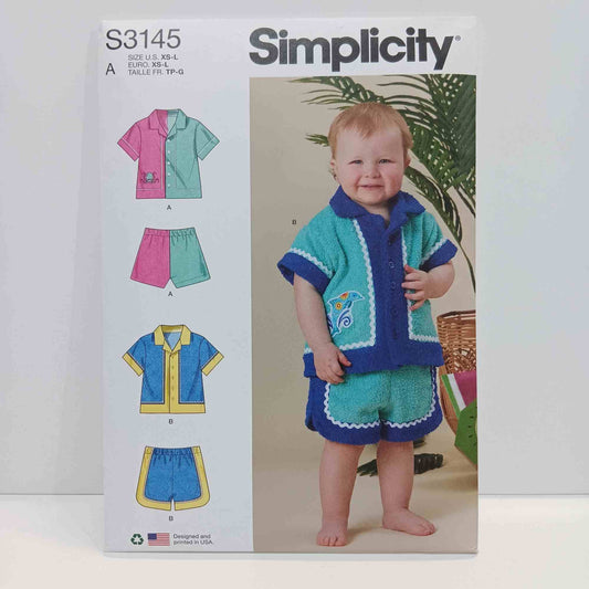 S3145 Babies Shirt and Shorts