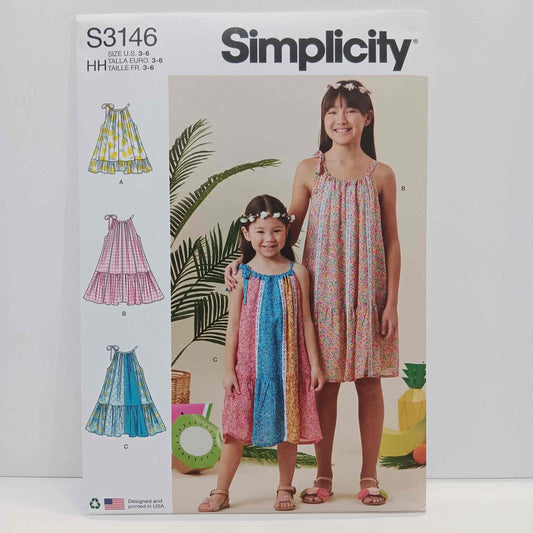 S3146 Childrens and Girls Dresses
