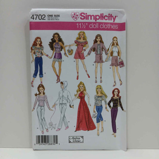 S4702 11.5" Doll Clothes