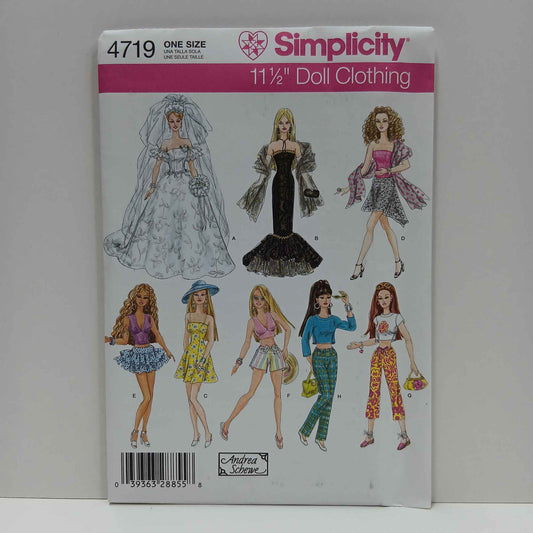 S4719 11.5" Fashion Doll Clothes