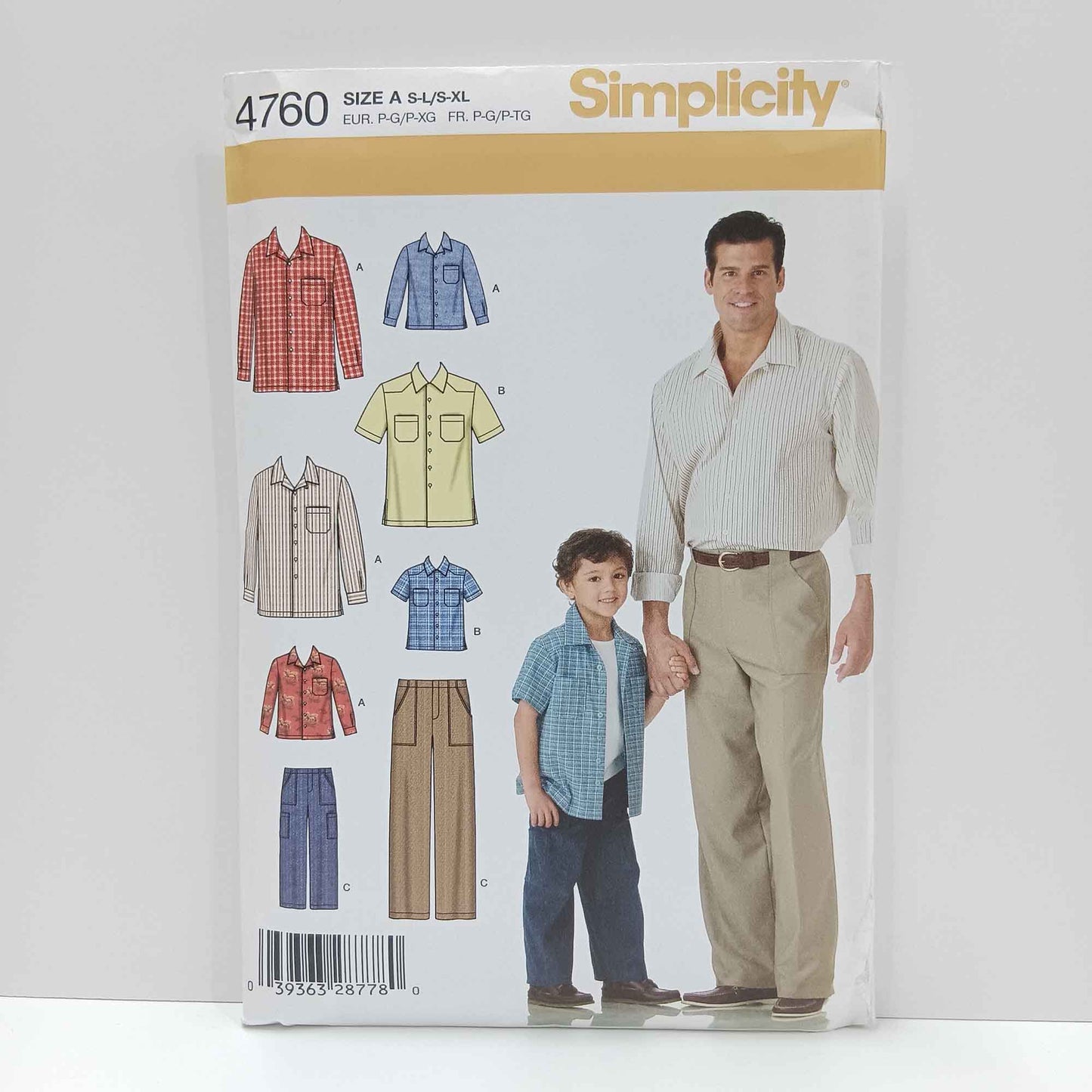 S4760 Boys and Mens Pants and Shirt