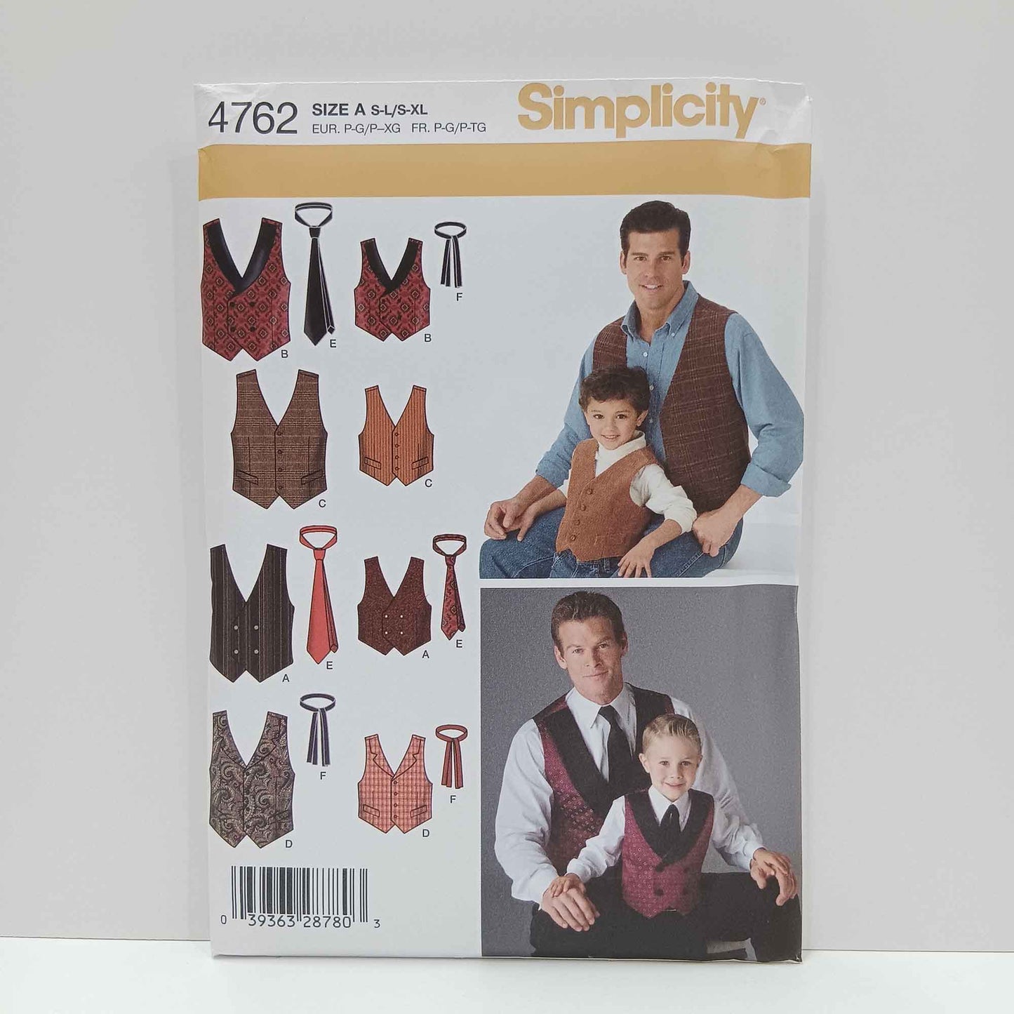 S4762 Boys and Mens Vests and Ties