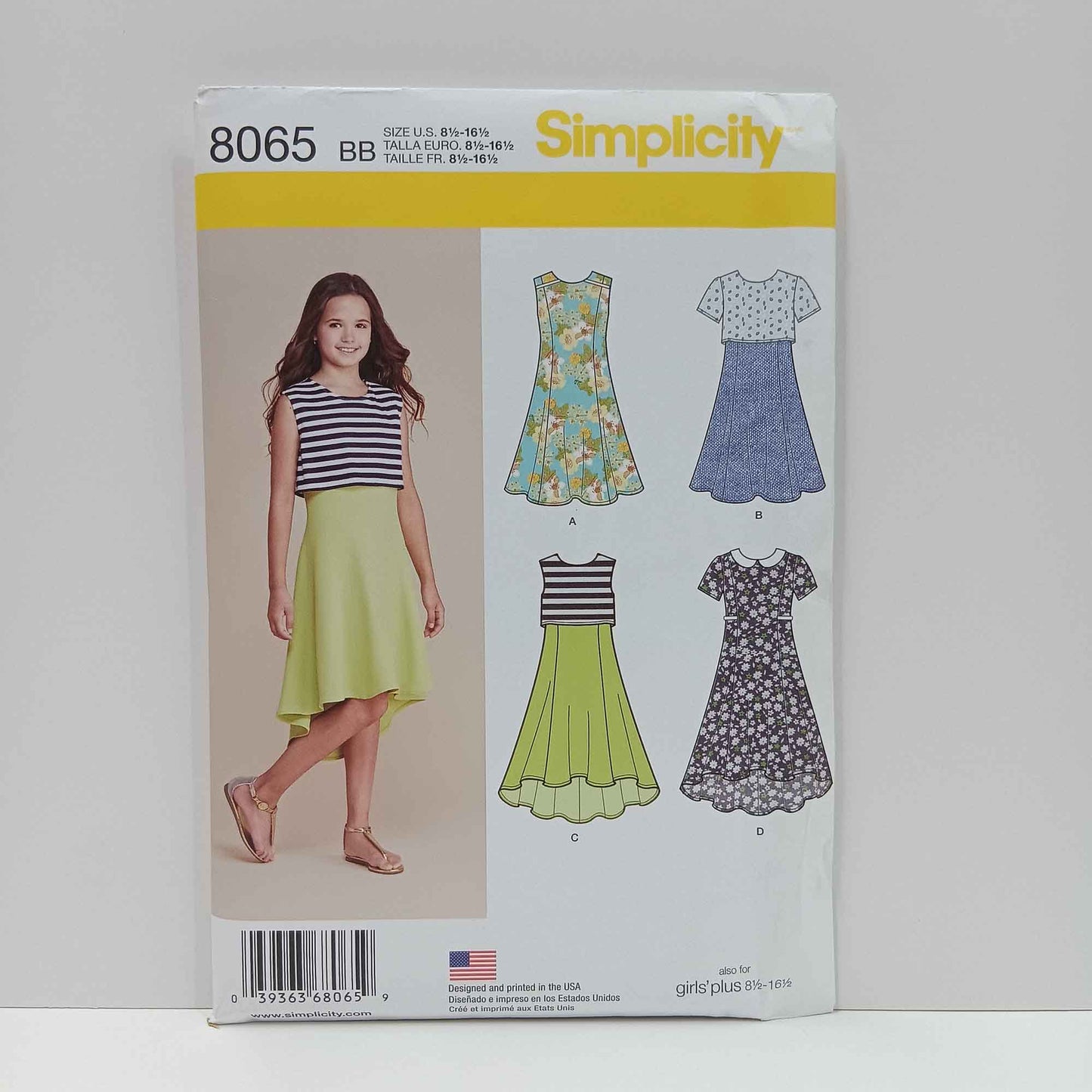 S8065 Girls Dress