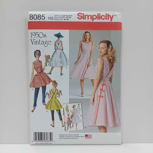 S8085 Misses Vintage Wrap Dress