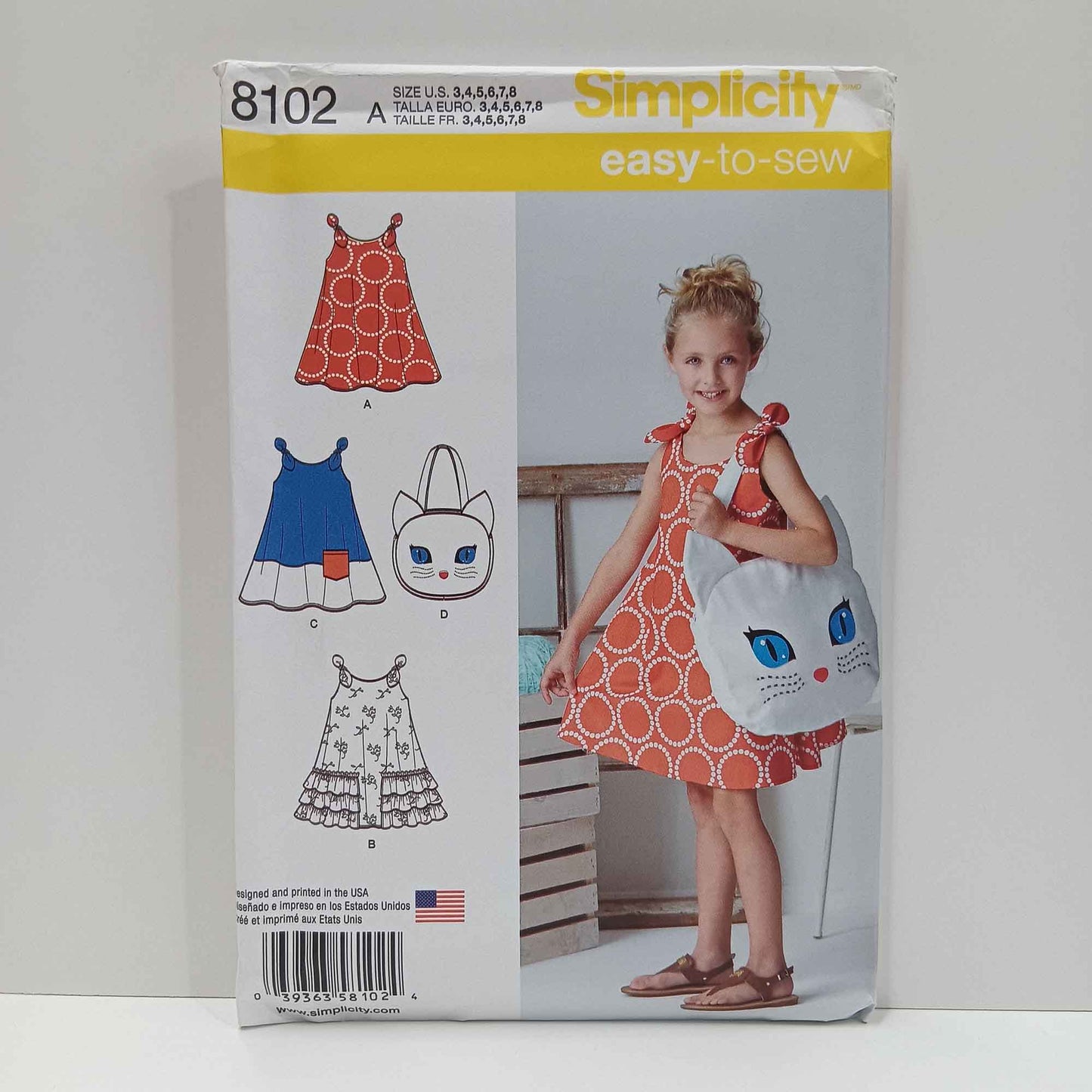 S8102 Childs Sundress and Bag