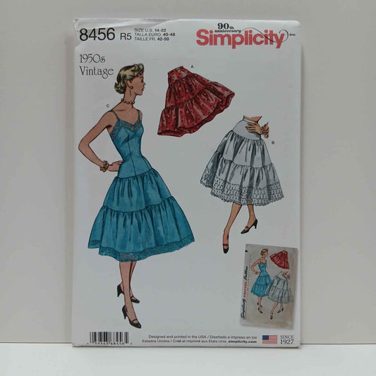 S8456 Misses Vintage Petticoats and Slip