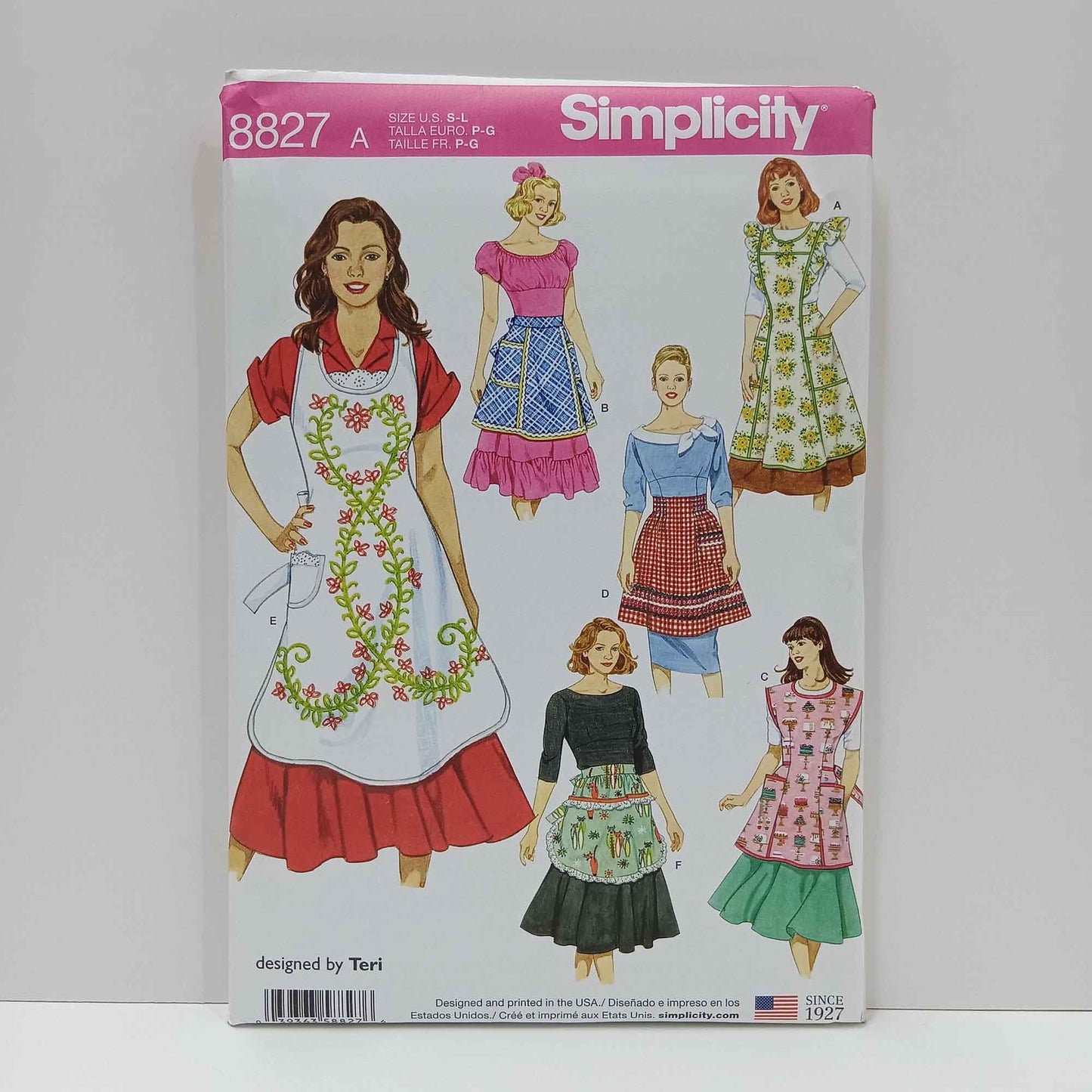 S8827 Misses Vintage Aprons