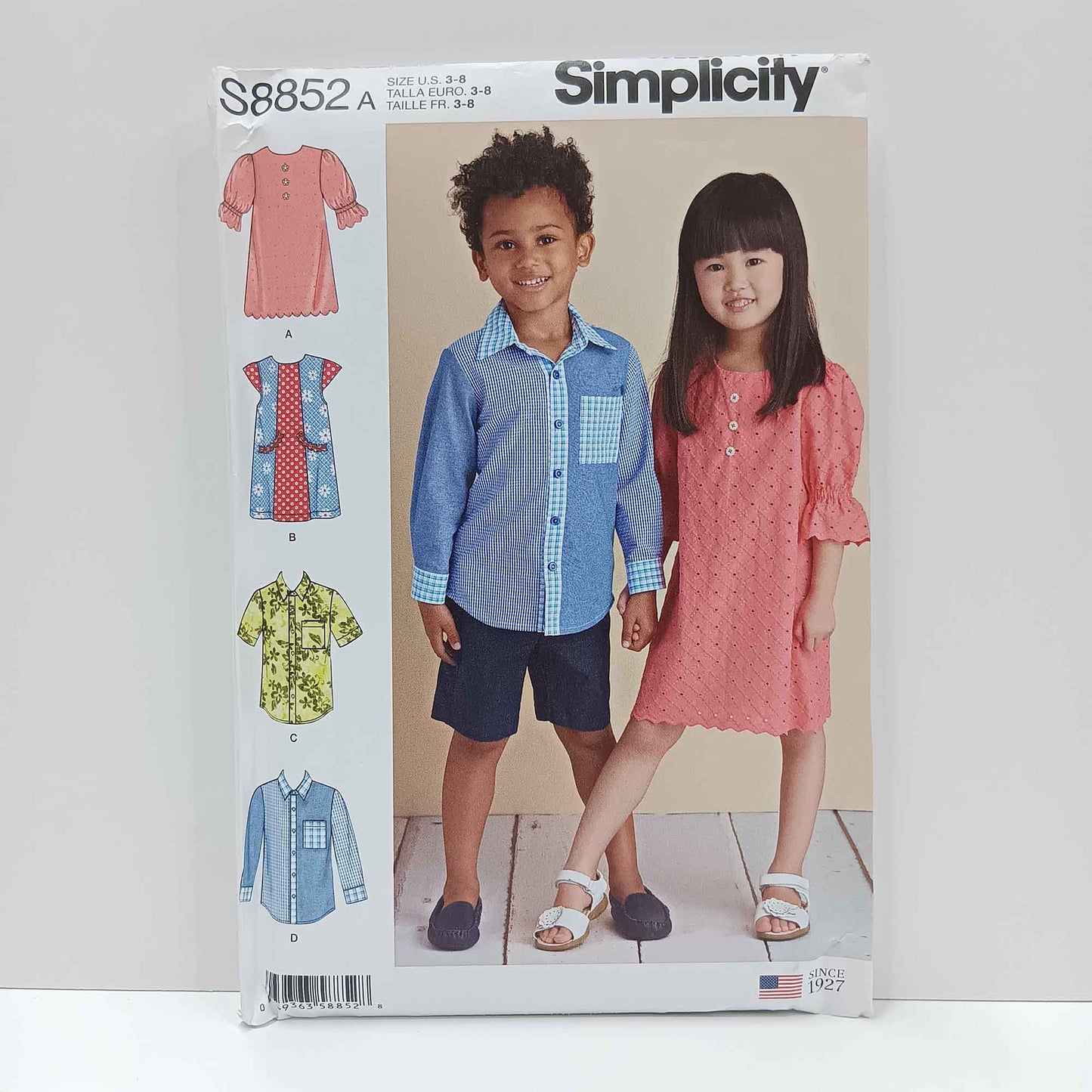 S8852 Childs Dress and Shirt