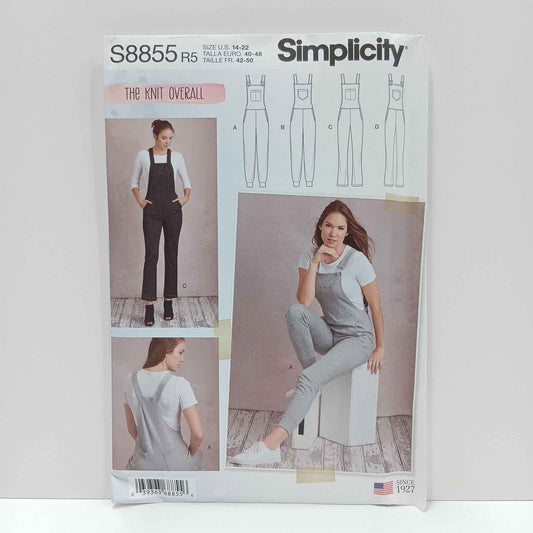 S8855 Misses Knit Overalls