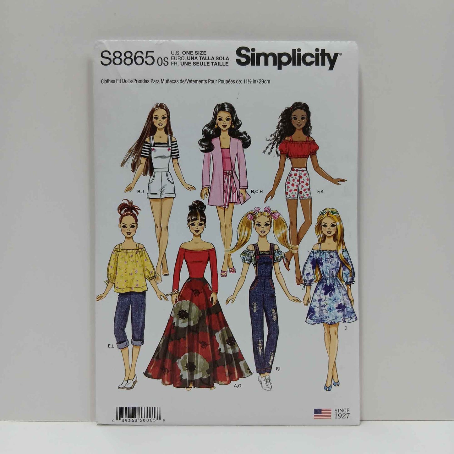 S8865 11.5" Fashion Doll Clothes