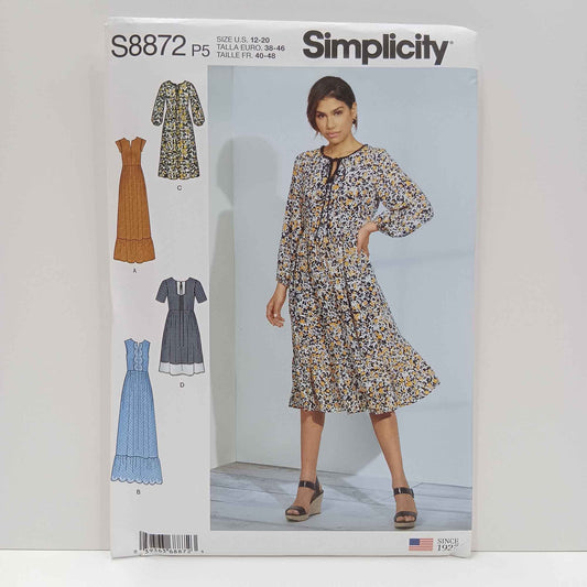 S8872 Misses Pullover Dress