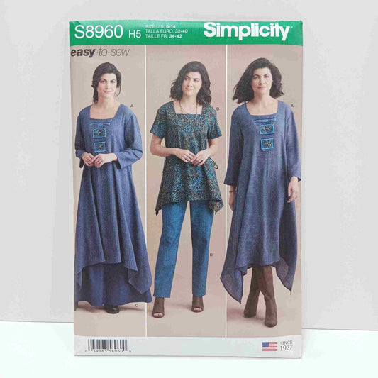 S8960 Misses Dress or Tunic