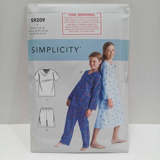 S9209 Boys and Girls Sleepwear