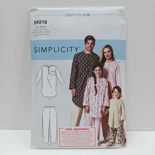 S9218 Childs and Adult Sleepwear