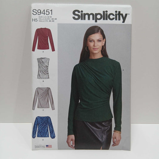 S9451 Misses Knit Tops