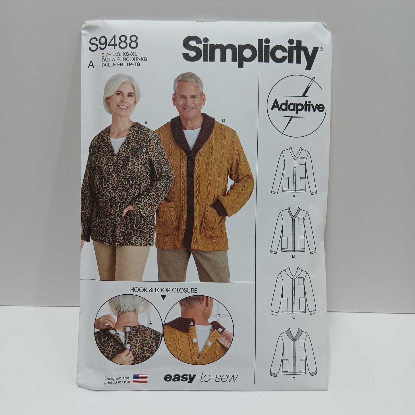 S9488 Unisex Adaptive Cardigan