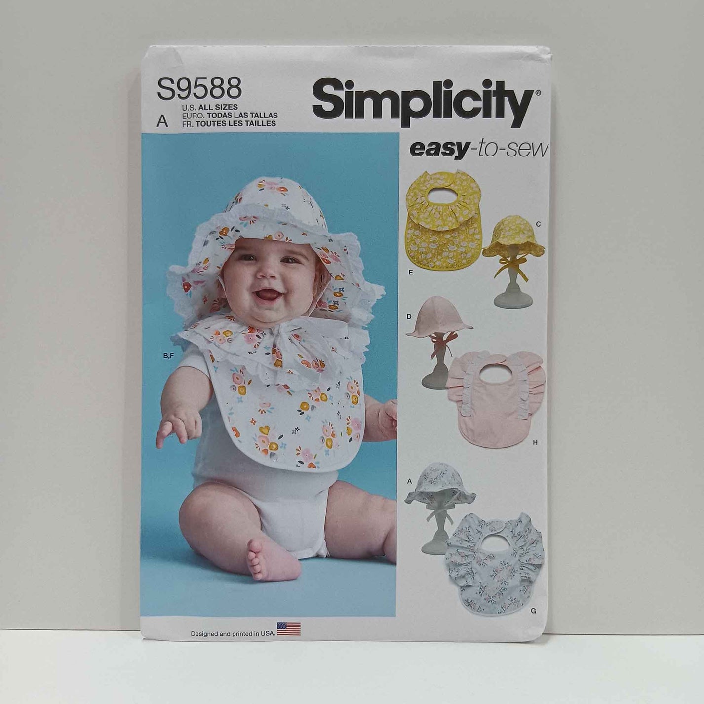 S9588 Babies Hats and Bibs Curtis Fabrics