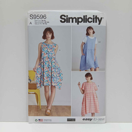 S9596 Misses Dress and Knit Top