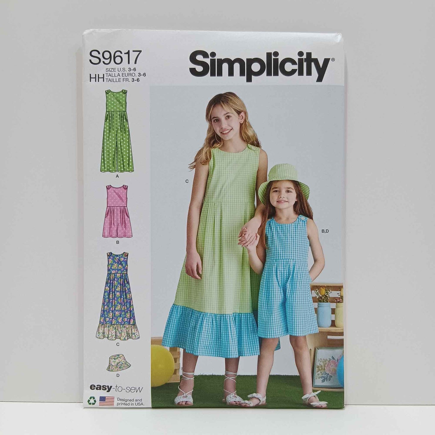 S9617 Childrens and Girls Jumpsuit, Dress