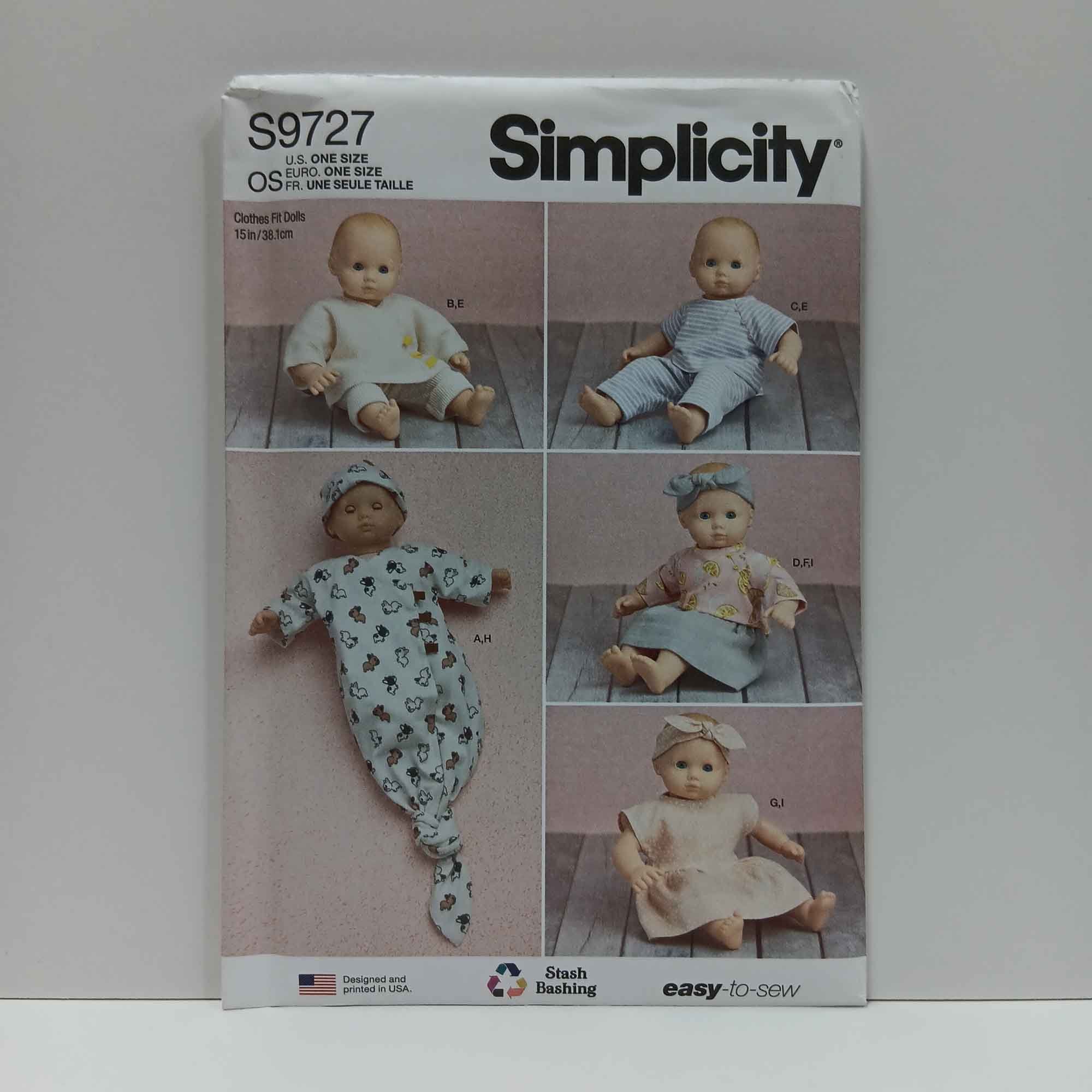 S9727 Baby Doll Clothes – Curtis Fabrics