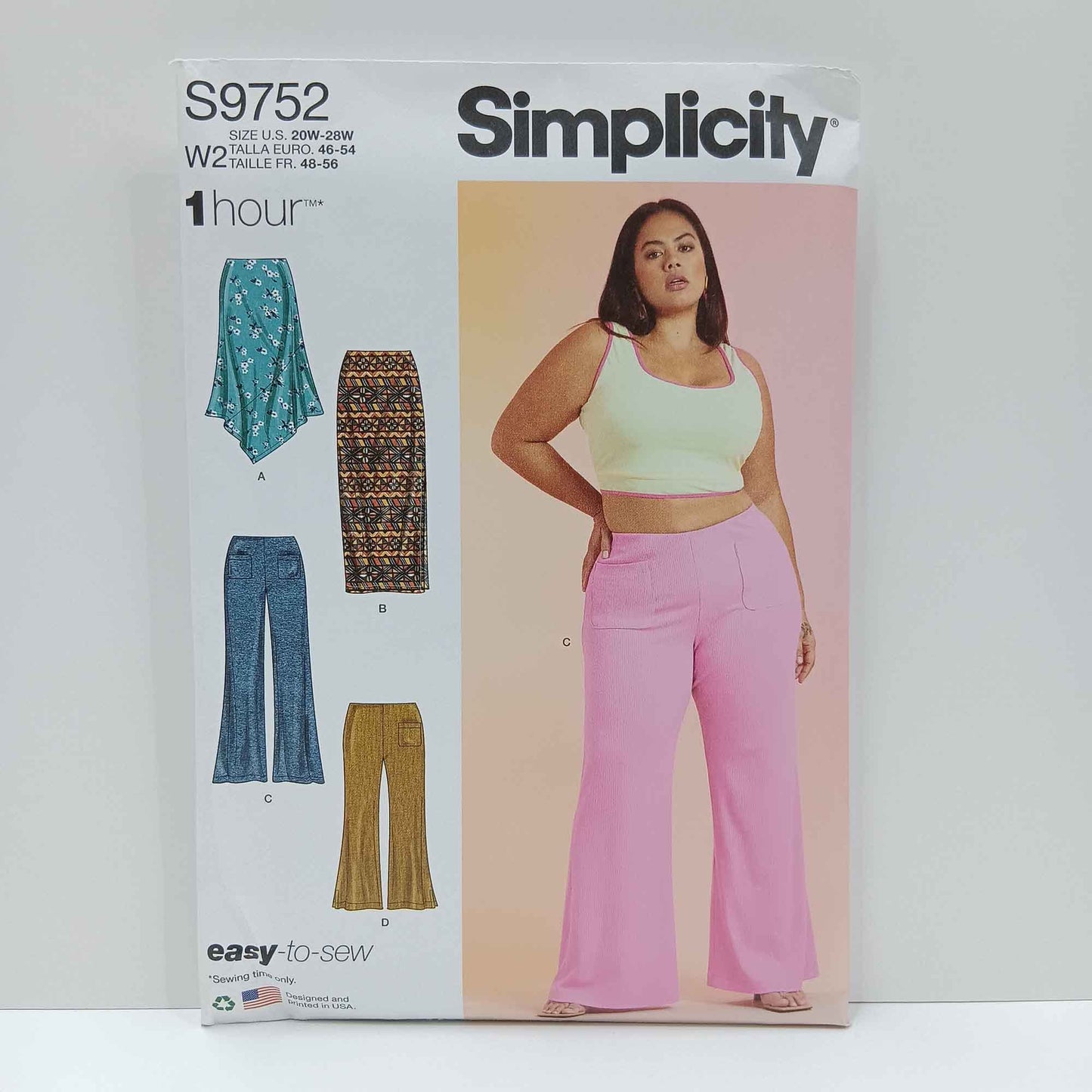 S9752 Womens Knit Skirts and Pants