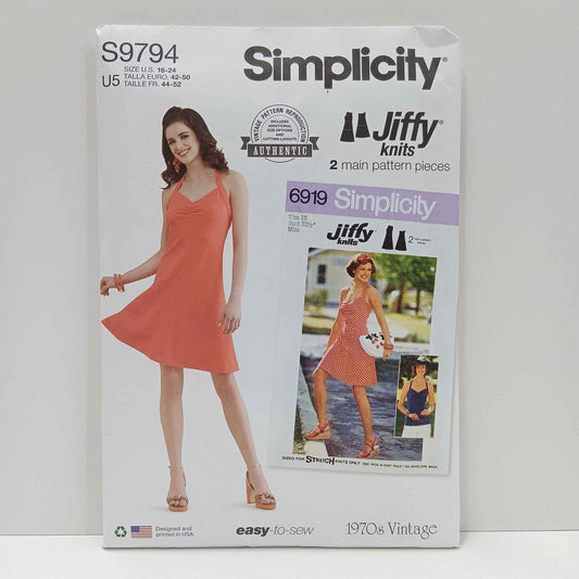 S9794 Misses Knit Dress and Top