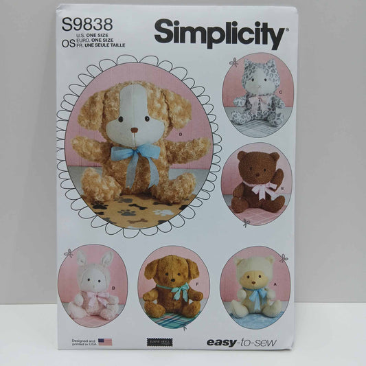 S9838 Plush Animals and Blanket