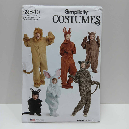 S9840 Childrens and Adults Onesie Animal Costumes