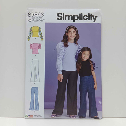 S9863 Girls Tops and Pants