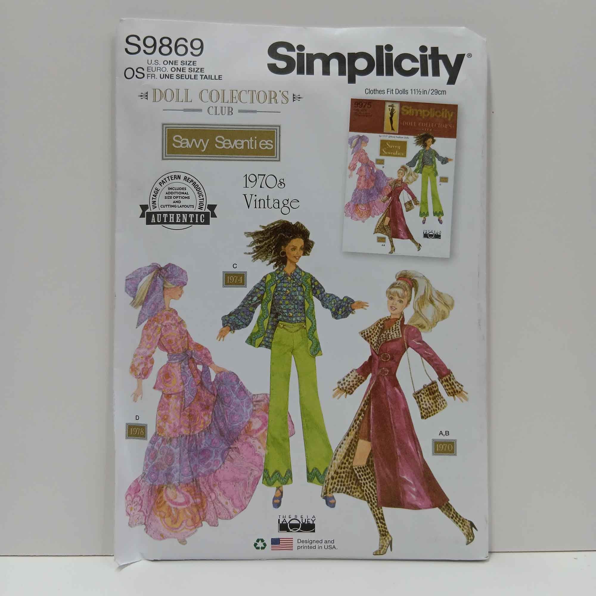 S9869 Doll Clothes – Curtis Fabrics