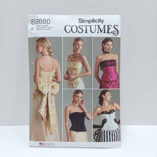 S9880 Misses Corsets and Sash