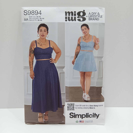 S9894 Misses Top and Skirt